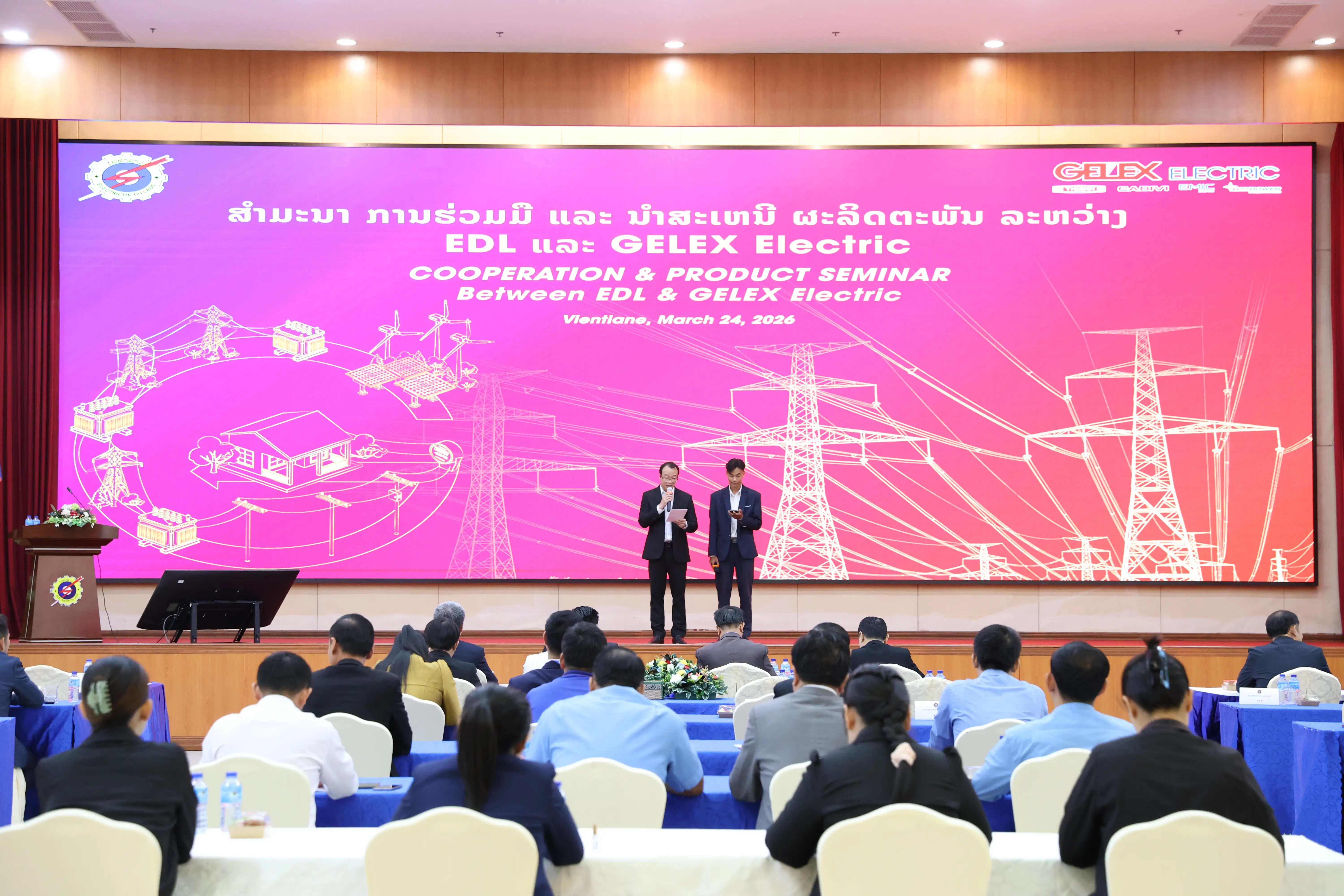 THIBIDI và hệ sinh thái GELEX Electric: Tổ chức thành công Hội thảo Hợp tác & Giới thiệu sản phẩm cùng Tập đoàn Điện lực Quốc gia Lào (EDL)
