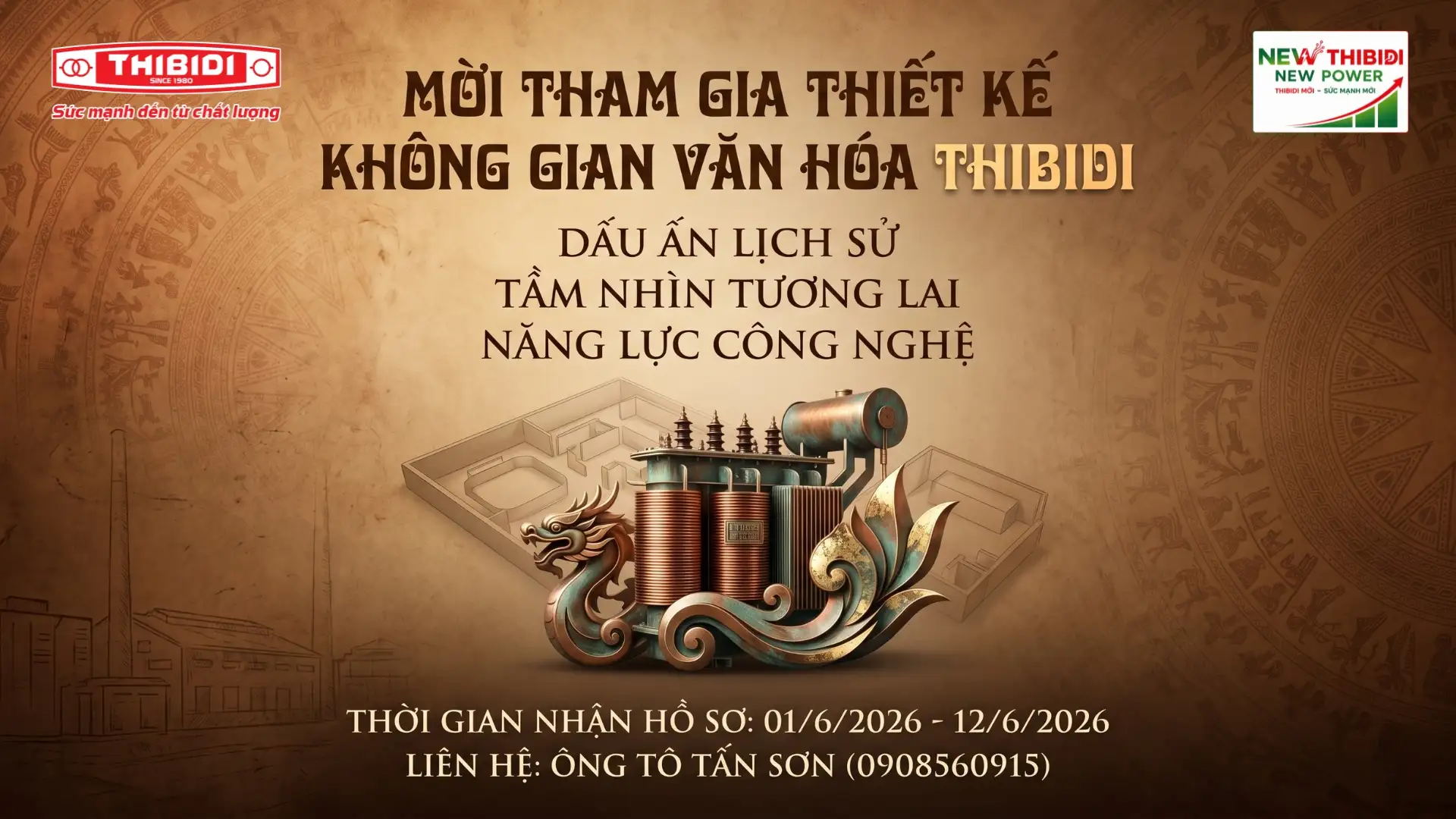 THIBIDI thông báo mời tham gia thiết kế cải tạo không gian văn hóa Thibidi