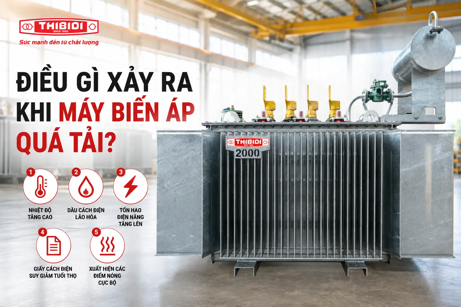 Điều gì xảy ra khi máy biến áp quá tải?