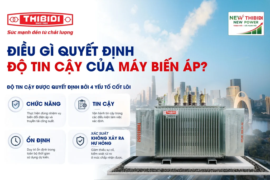 Điều gì quyết định độ tin cậy của máy biến áp? Những yếu tố kỹ thuật cần chú ý Điều gì quyết định độ tin cậy của máy biến áp? Những yếu tố kỹ thuật cần chú ý