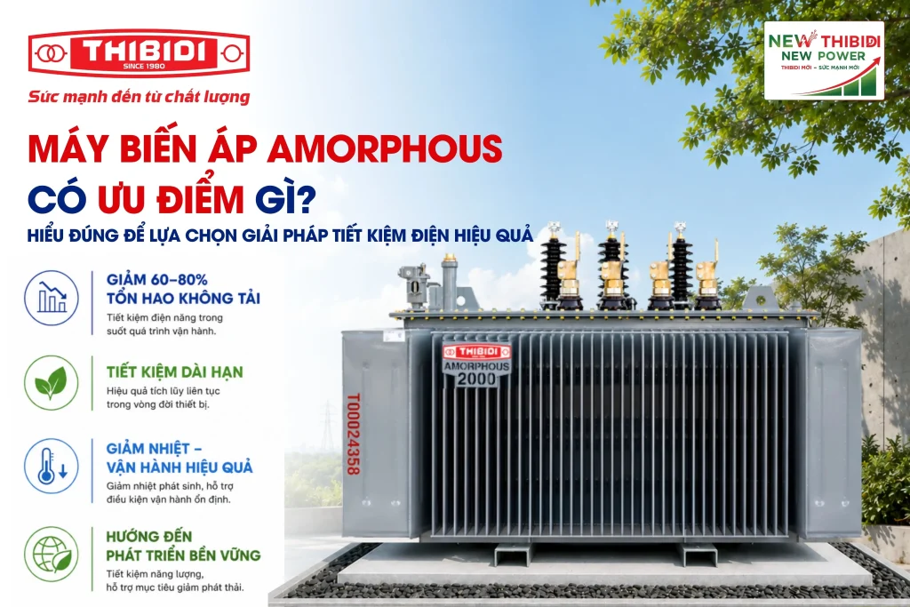 Máy biến áp Amorphous có ưu điểm gì