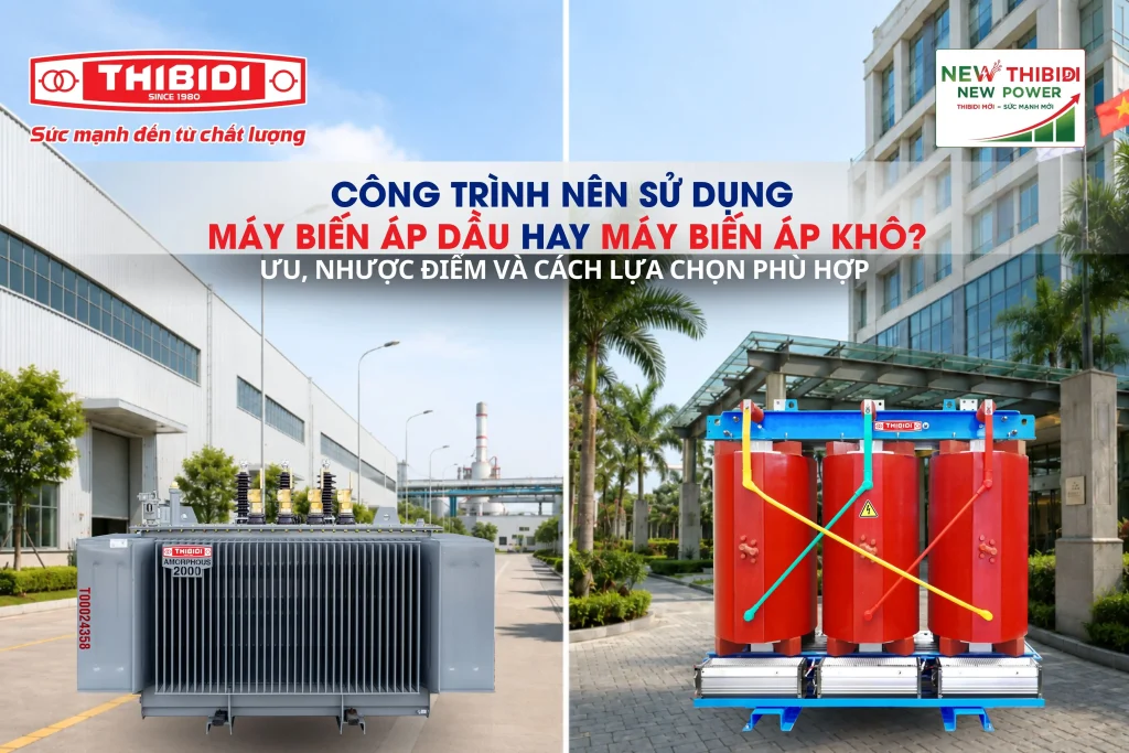 Máy biến áp dầu hay máy biến áp khô? Ưu, nhược điểm và cách lựa chọn phù hợp
