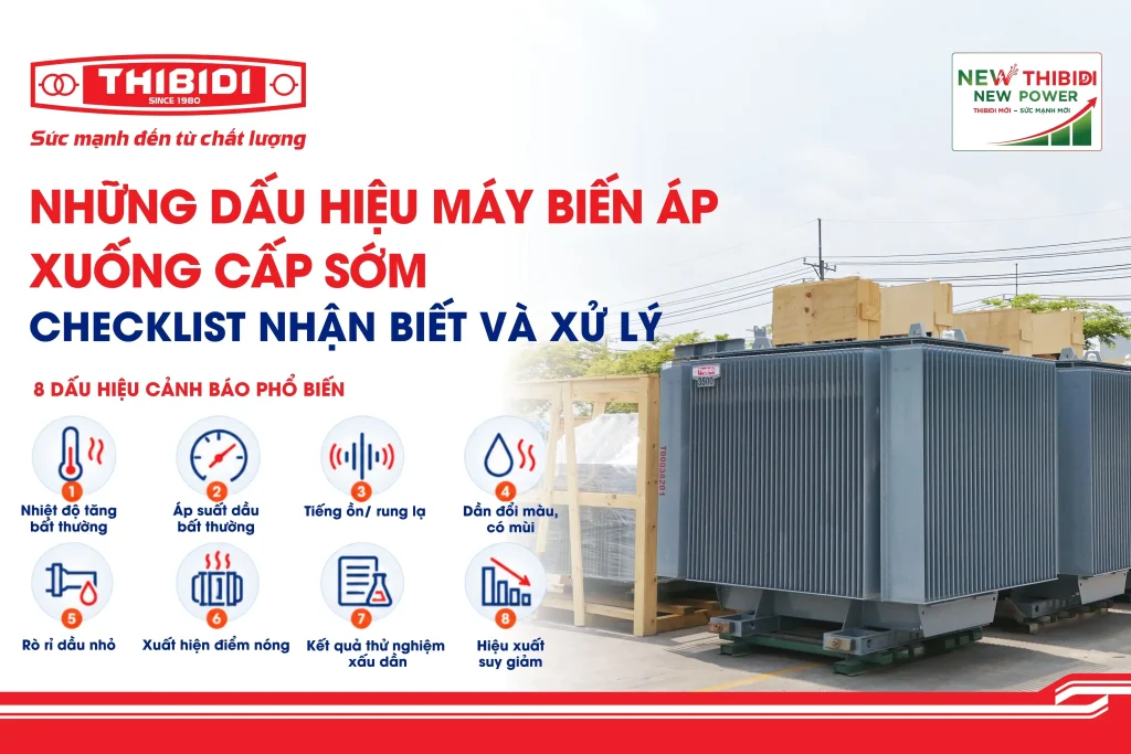 Dấu hiệu máy biến áp xuống cấp sớm và cách nhận biết dấu hiệu máy biến áp xuống cấp sớm