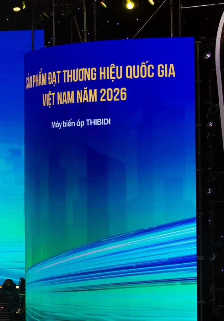 THIBIDI 6 lần liên tiếp đạt Thương hiệu quốc gia Việt Nam 2026 THIBIDI 6 lần liên tiếp đạt Thương hiệu quốc gia Việt Nam 2026 với sản phẩm máy biến áp THIBIDI